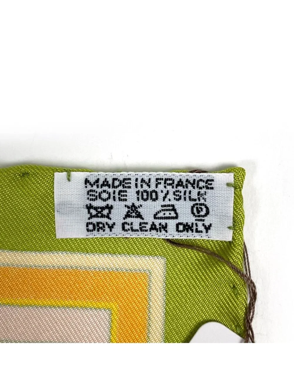 Hermes Carre 90 Donner la Scarf Reach Out Silk Light Green Multicolor